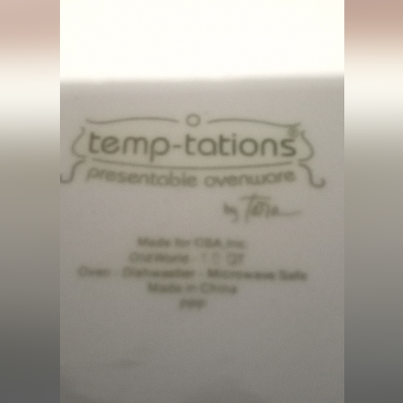 Temp-tations painted dish - Picture 2 of 4